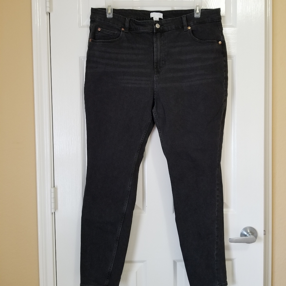 H&M Slim Fit High Rise Jeans Women Size 18